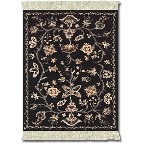 Lextra Somerset Colonial Williamsburg MouseRug, 10.25 x 7.125 Inches, Black, Peach and Cream, One (MWS-1) Cover