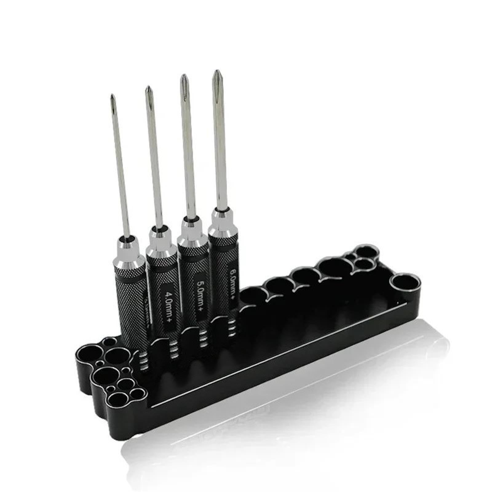 Set Cacciaviti A Croce Acciaio 3-6mm 4Pezzi Per Riparazione Elicottero RC