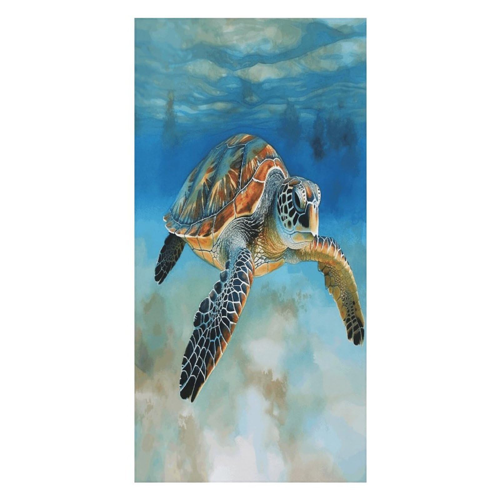 Sea Turtle - 3 toallas de baño unisex, toalla de playa ligera de secado rápido, toalla de baño para viajes, deportes, piscina, baño, camping, yoga, adultos, 160 x 80 cm