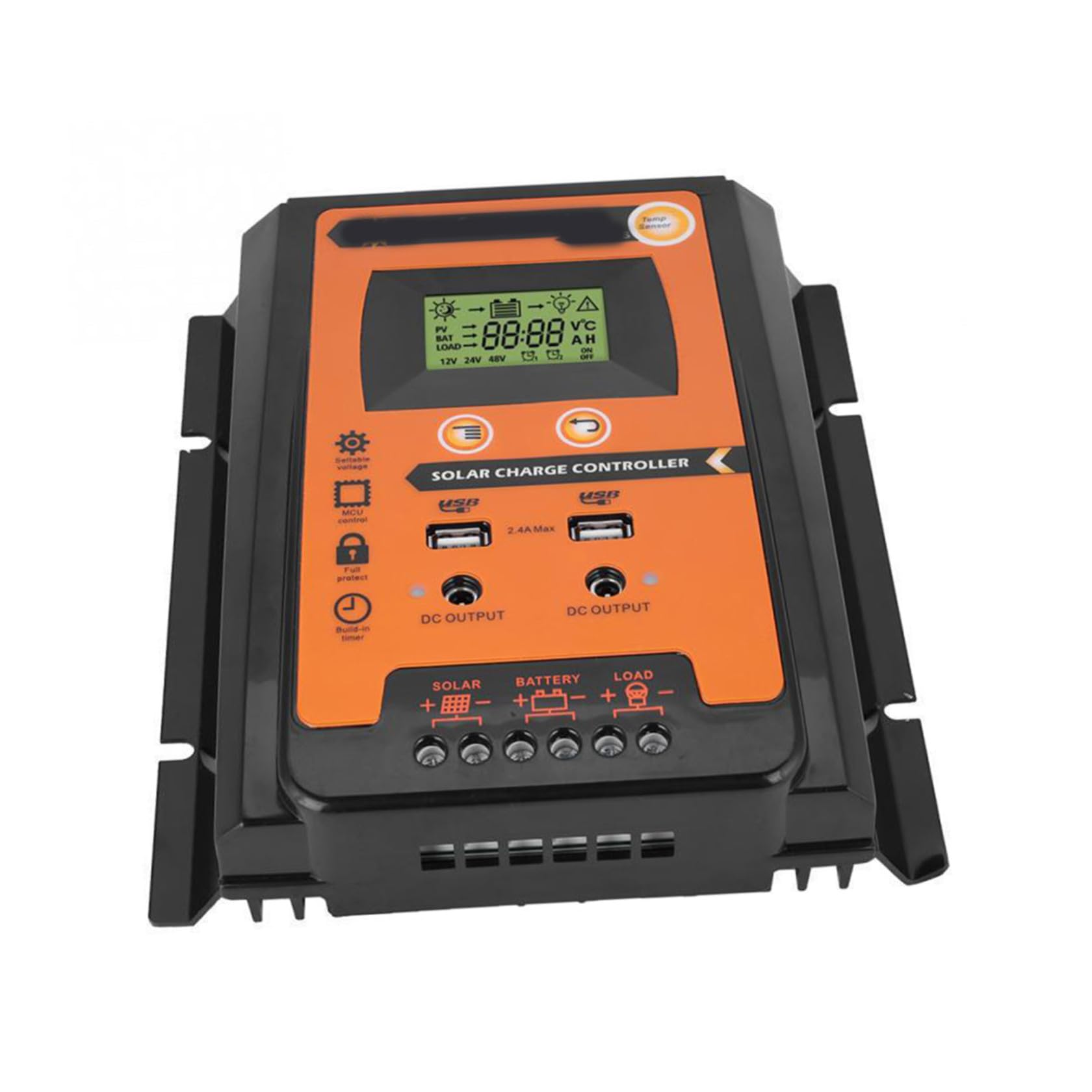 Solarregler Laderegler 30a 12v 24v mit Timer und USB