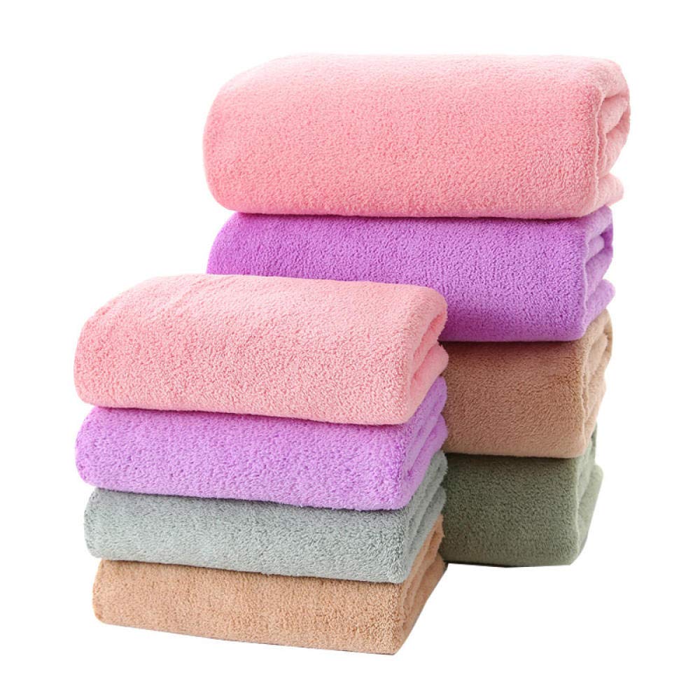 Grande Serviette De Bain En Polaire Corals - Super Absorbante, Douce Et Confortable, 70x140 Cm