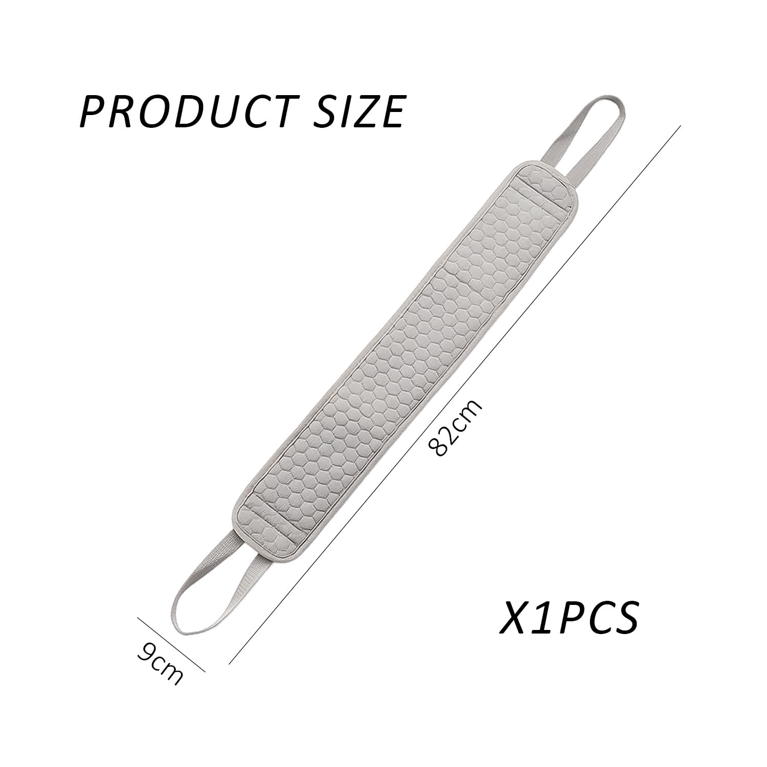 Estropajo para la espalda para ducha baño gris