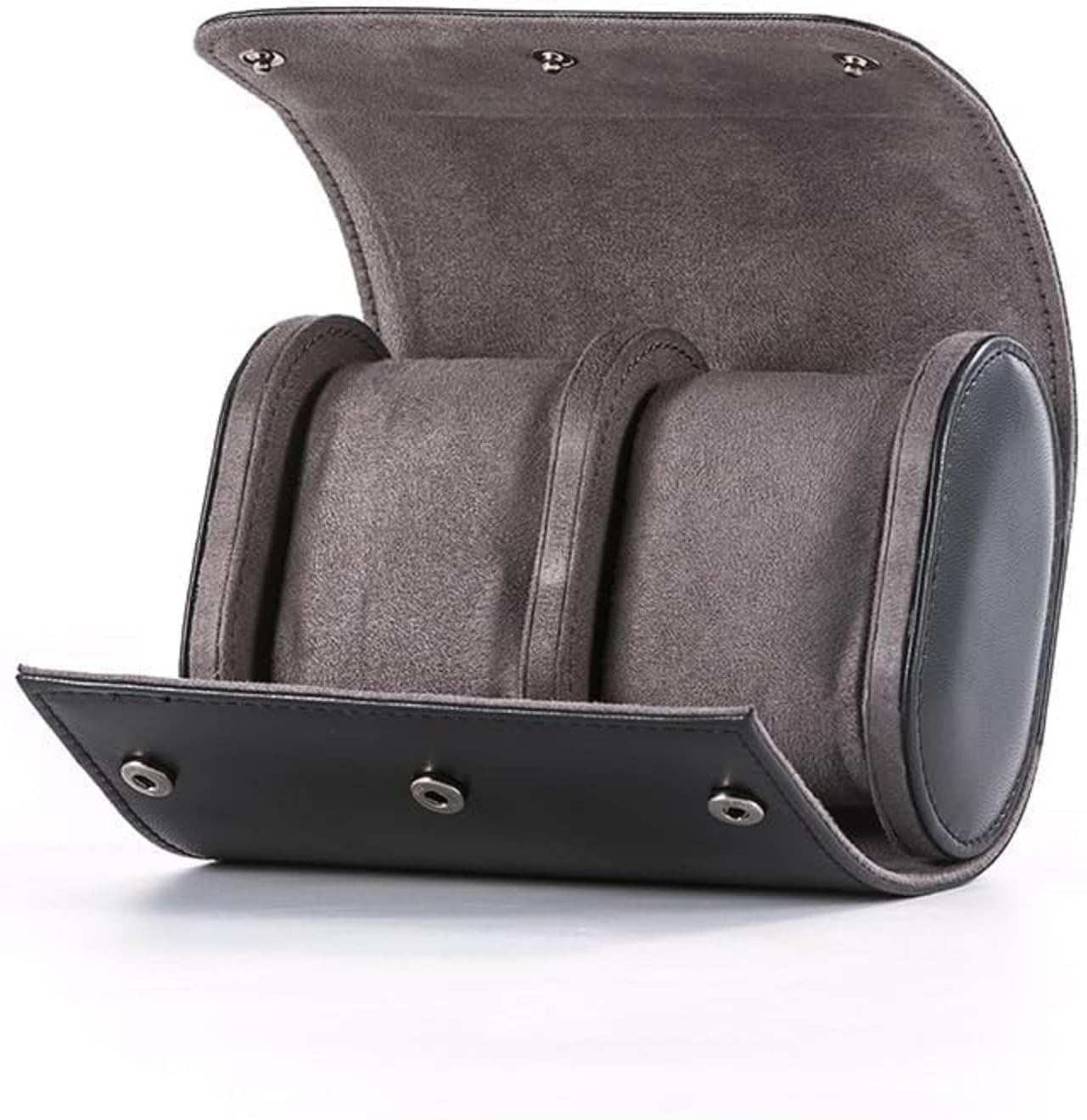 ANHHAN Watch Display Case, PU Leather Travel Watch Box for Men