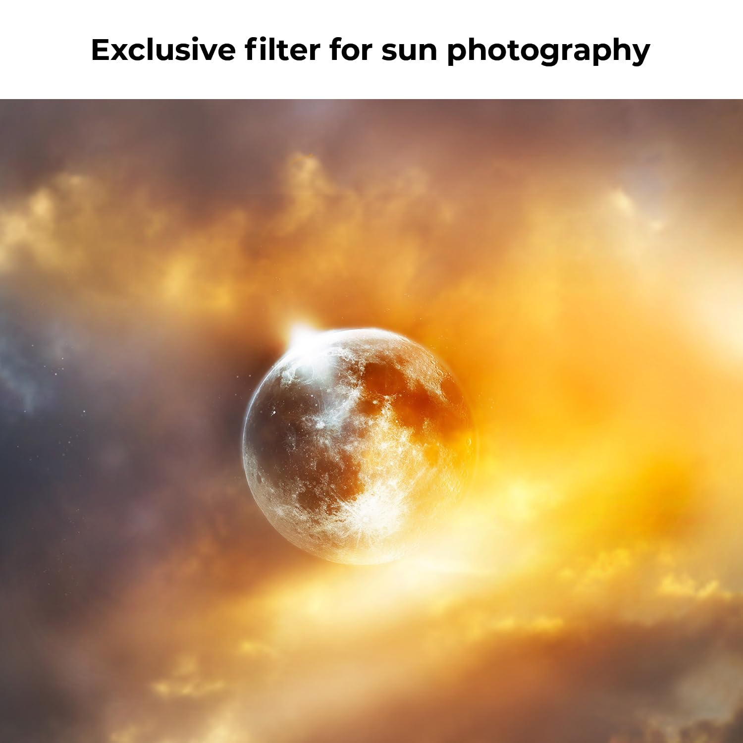 K&F CONCEPT Ø67mm Filtre ND100000 (16.6 f-Stops/5.0) Densité Neutre HD Nano-revêtements Étanche Anti des Rayures pour Prendre des Photos d'éclipse annulaire de Soleil Solaire