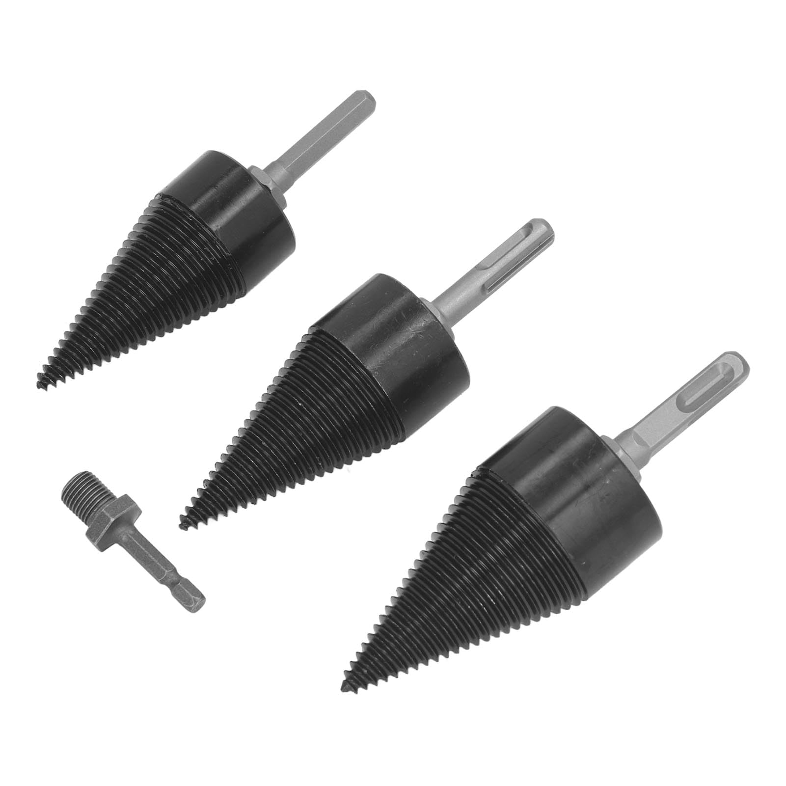 Kit di punte per spacco per legno, set di punte per spacco per legno, punte per spacco per legna da ardere per carichi pesanti da 32 mm 42 mm 50 mm con steli esagonali rotondi
