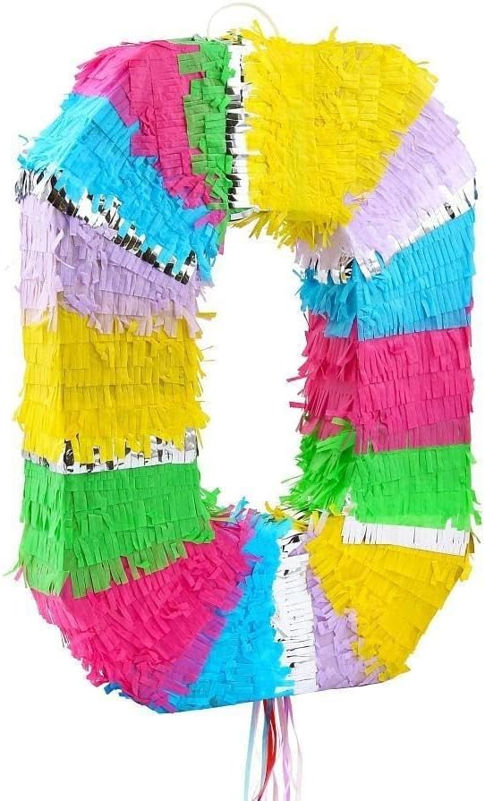 Pinata Number 0 Colourful Pastel