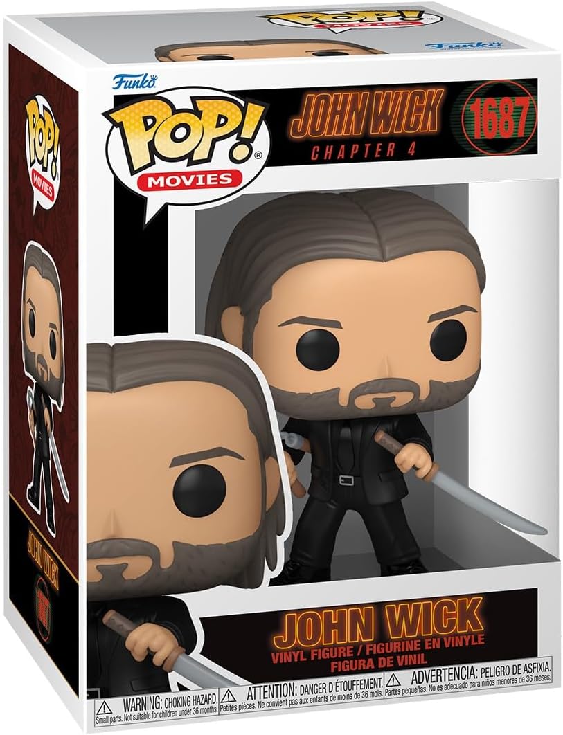 Funko POP! Movies: John Wick 4 - John Wick | Official Action/Adventure Merch - Collectable Vinyl Figurine for Shelf Display - Birthday Gift Idea for Fans and Collectors