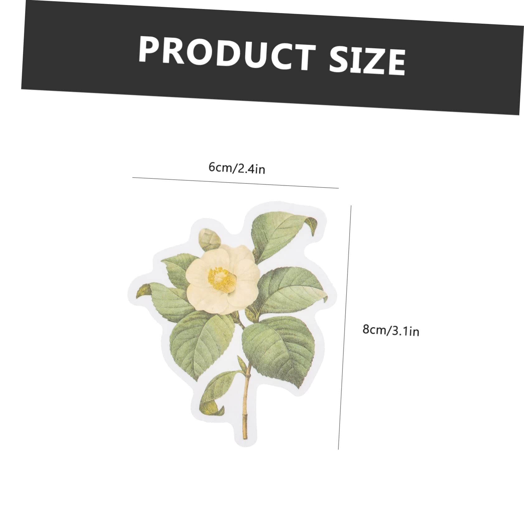 DOITOOL 10 Juegos Pegatinas Retro de Flores para Diario de Stickers Adhesivos Artísticos para Decoración de Plantas Manualidades y Scrapbooking por Set