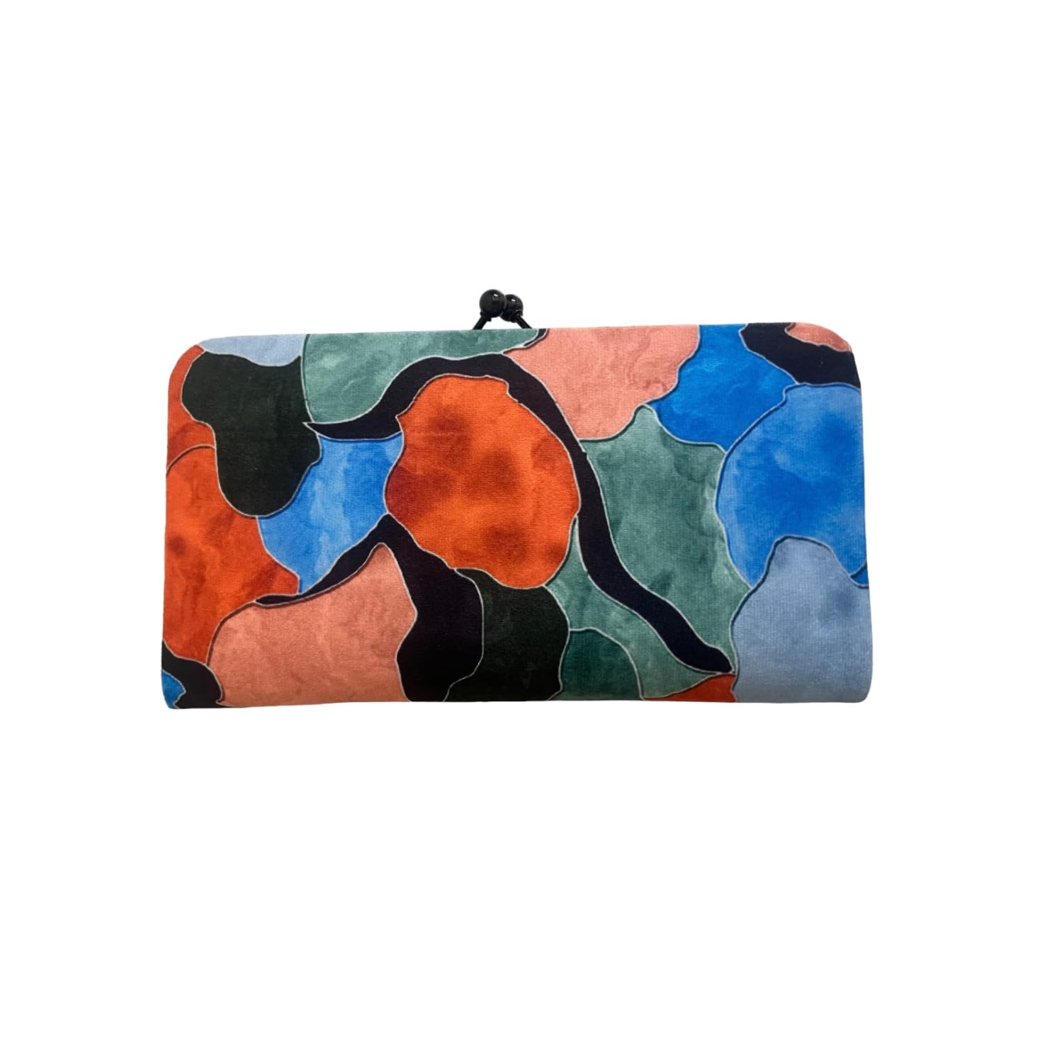 W2S Women's Slingbag/Clutch (25x15 Cm), Detachable Chain Sling Strap, Ladies Purse Wallet (Orange Blue) 3