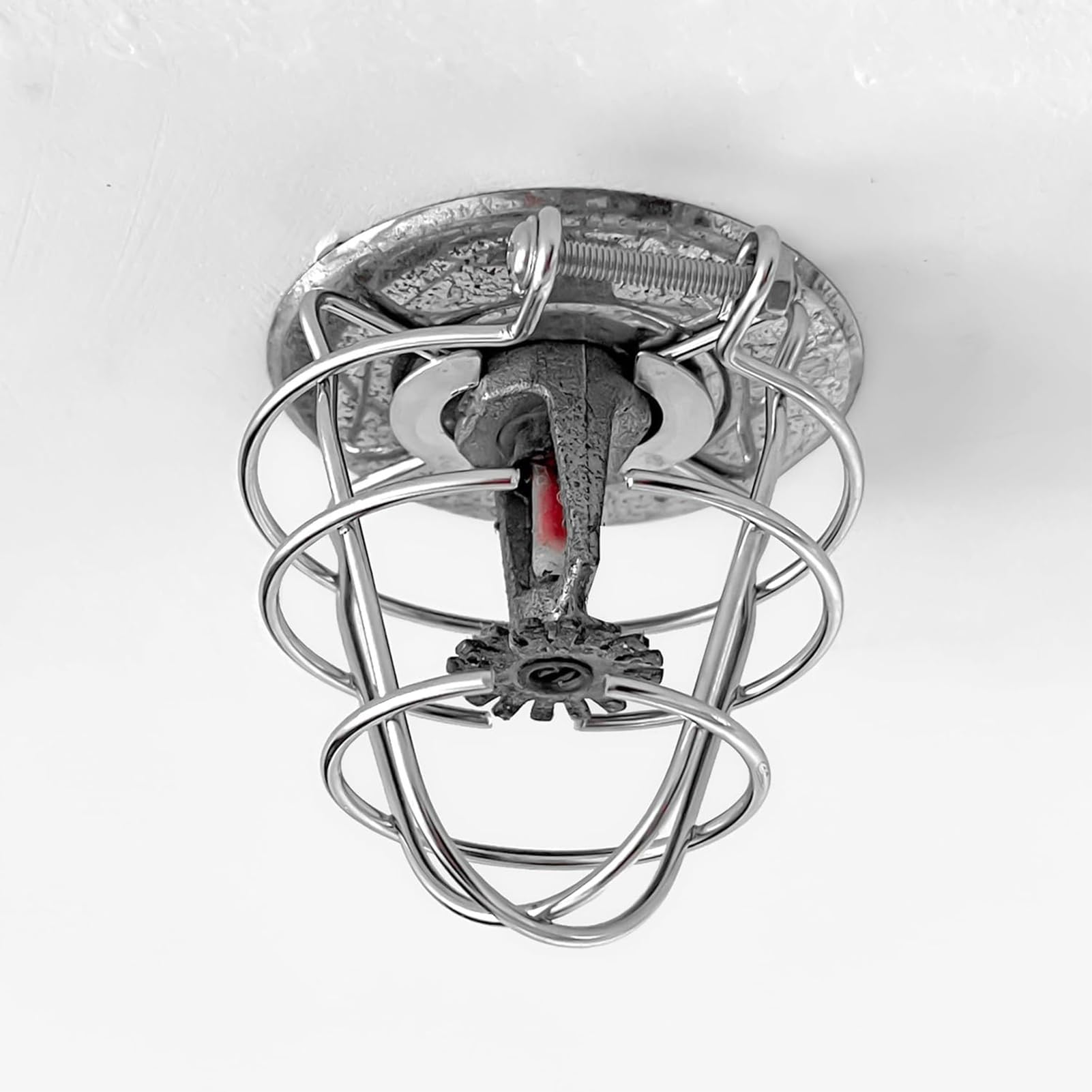 Fire Sprinkler Head Guard, Sprinkler Bracket, 2.95x2.64 Inches Rust Resistant Design, Durabled Carbon Steel Cage for Restaurants, Homes, Warehouses, Basements, Garage