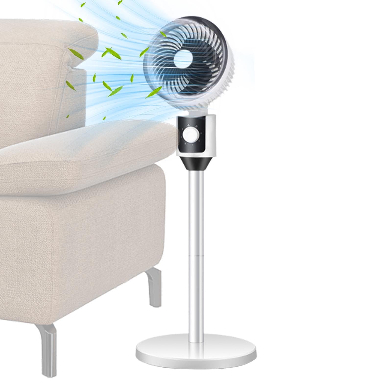 Generico Ventilatore Oscillante Velocità regolabili | Ventilatore Circolante per Casa Per Proprietari, Affittuari, Ufficio Domestico, Dormitori, Camera da , Studio, Officina,