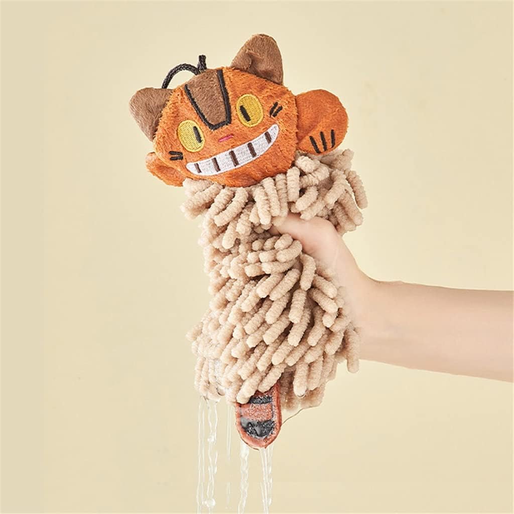 Household Wall Hanging Towel Cartoon Animal Chenille Hand Towel Kitchen Absorbent Handkerchief