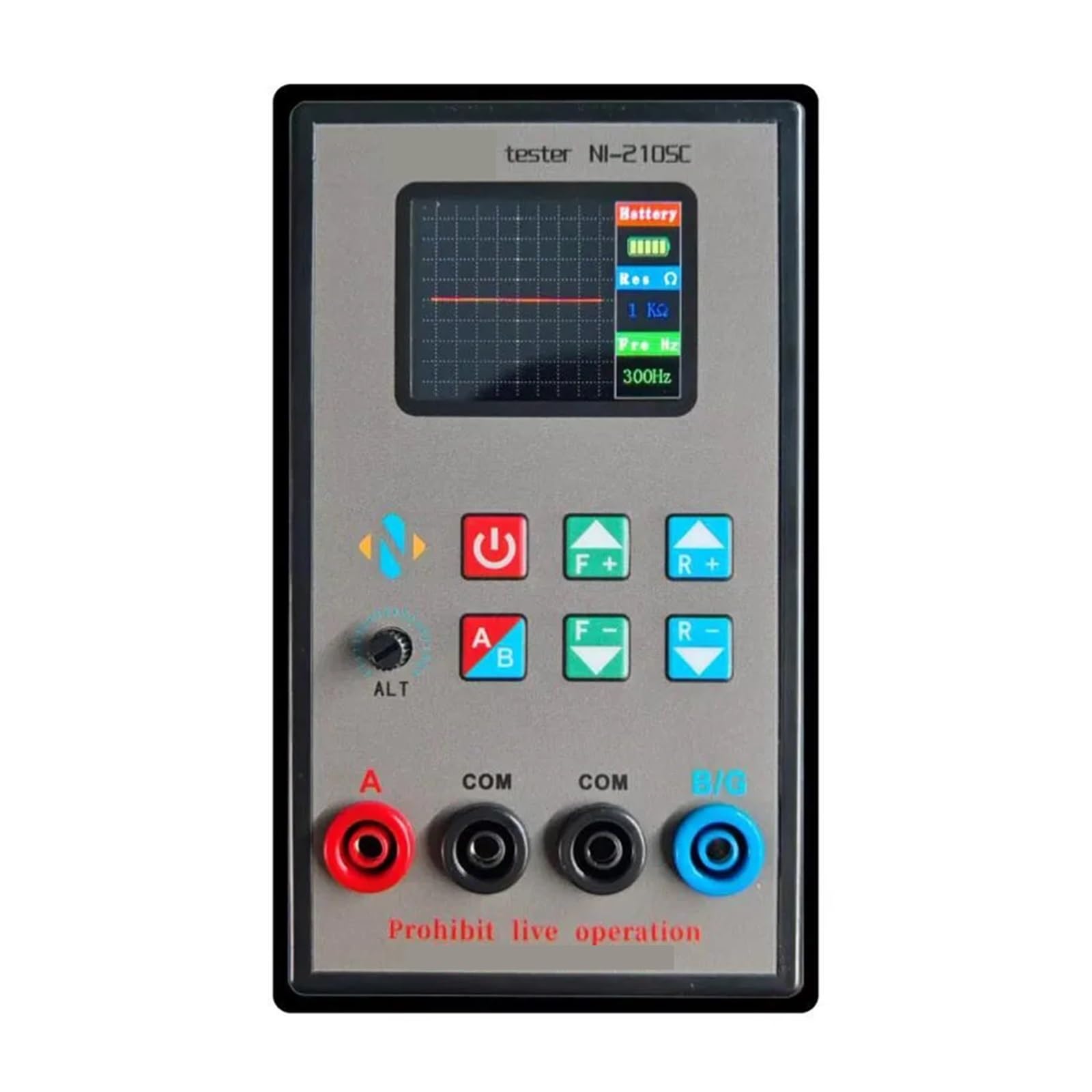 Probador de curva VI de canal dual portátil NI-210SC con 18 niveles de frecuencia ajustables y pantalla TFT de 2,0 pulgadas