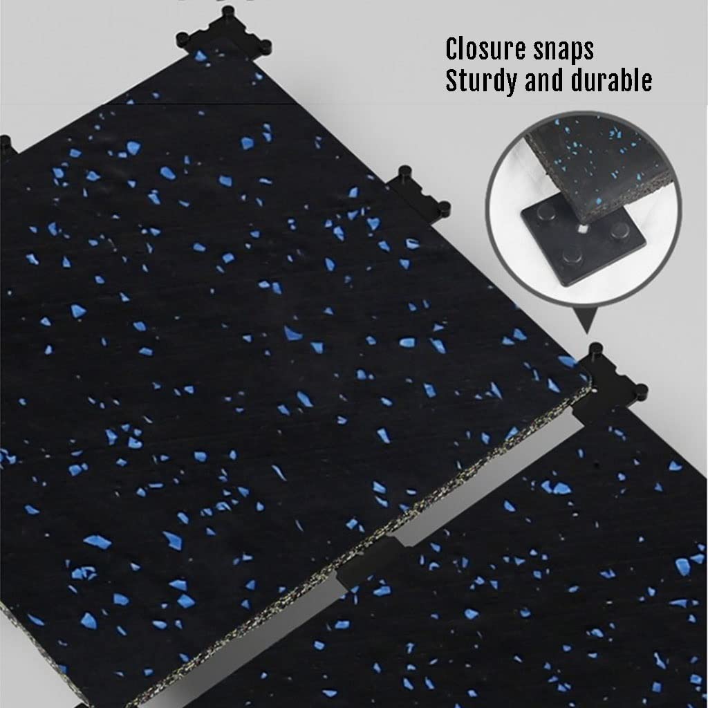 RajoNN Alfombrillas de Goma para Gimnasio Equipo de Entrenamiento para Ejercicio Alfombrilla para el Suelo Azulejos entrelazados Protectores con absorción de Impactos para Gimnasio en casa