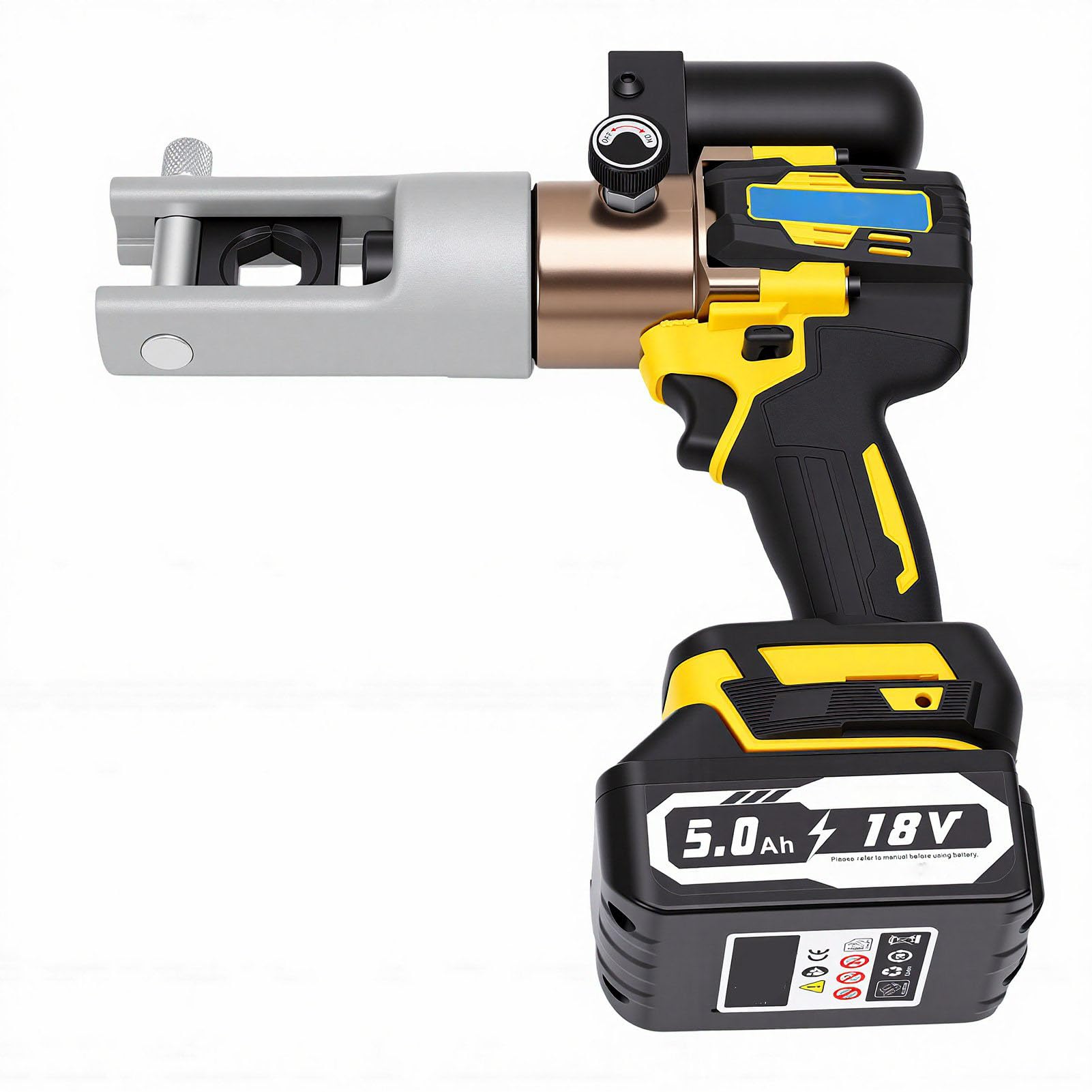Hyuduo Pince à Sertir Hydraulique électrique, Portable et Efficace avec