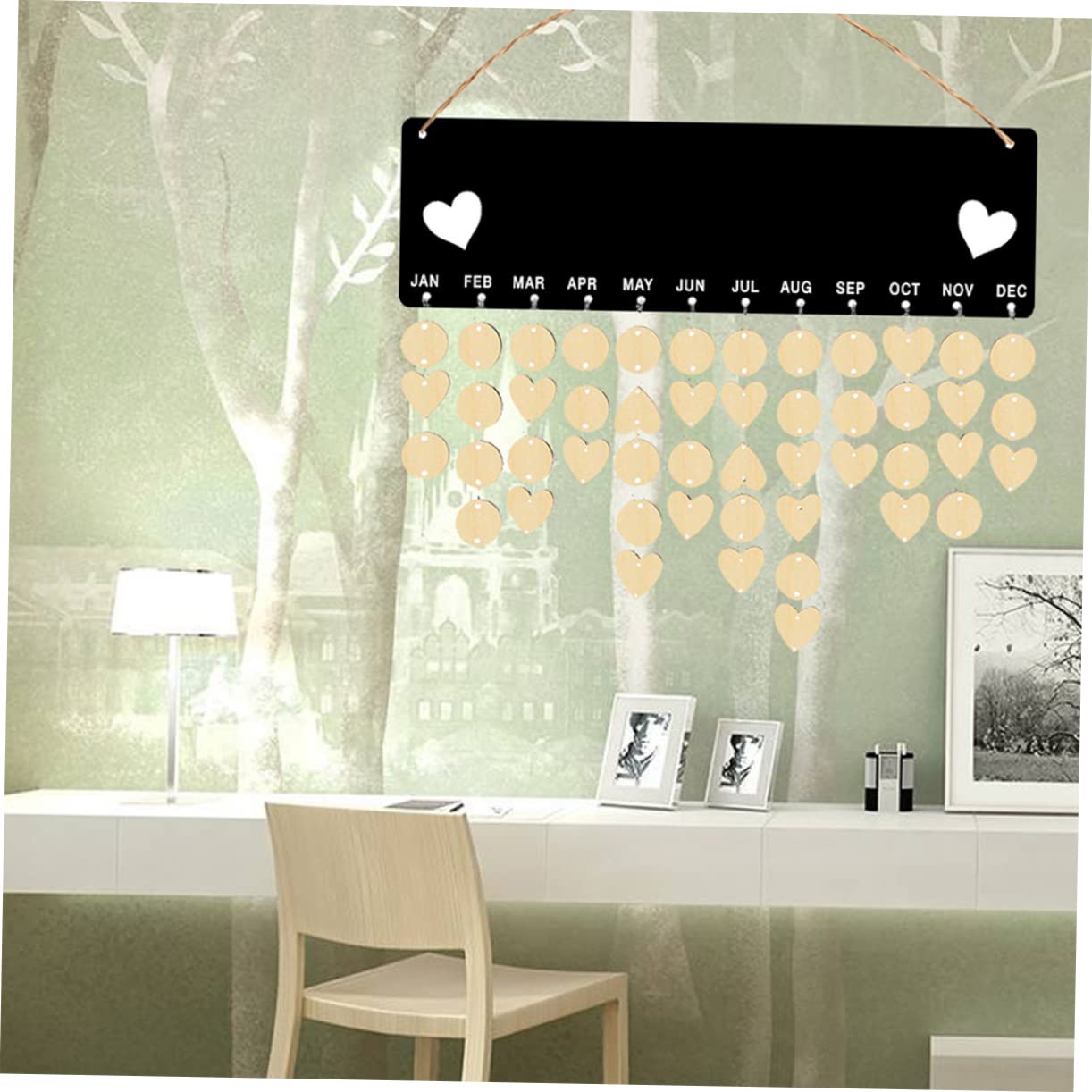 3 Set calendario di compleanno promemoria di compleanno da appendere alla parete calendario dell'avvento da appendere bedroom decoration regalini di natale regali per la famiglia