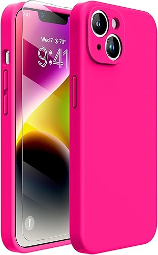 Miniatura 276 de Miracase - Funda diseñada para iPhone 11 con protector de pantalla, funda de goma de silicona líquida, protección total contra caídas y a prueba