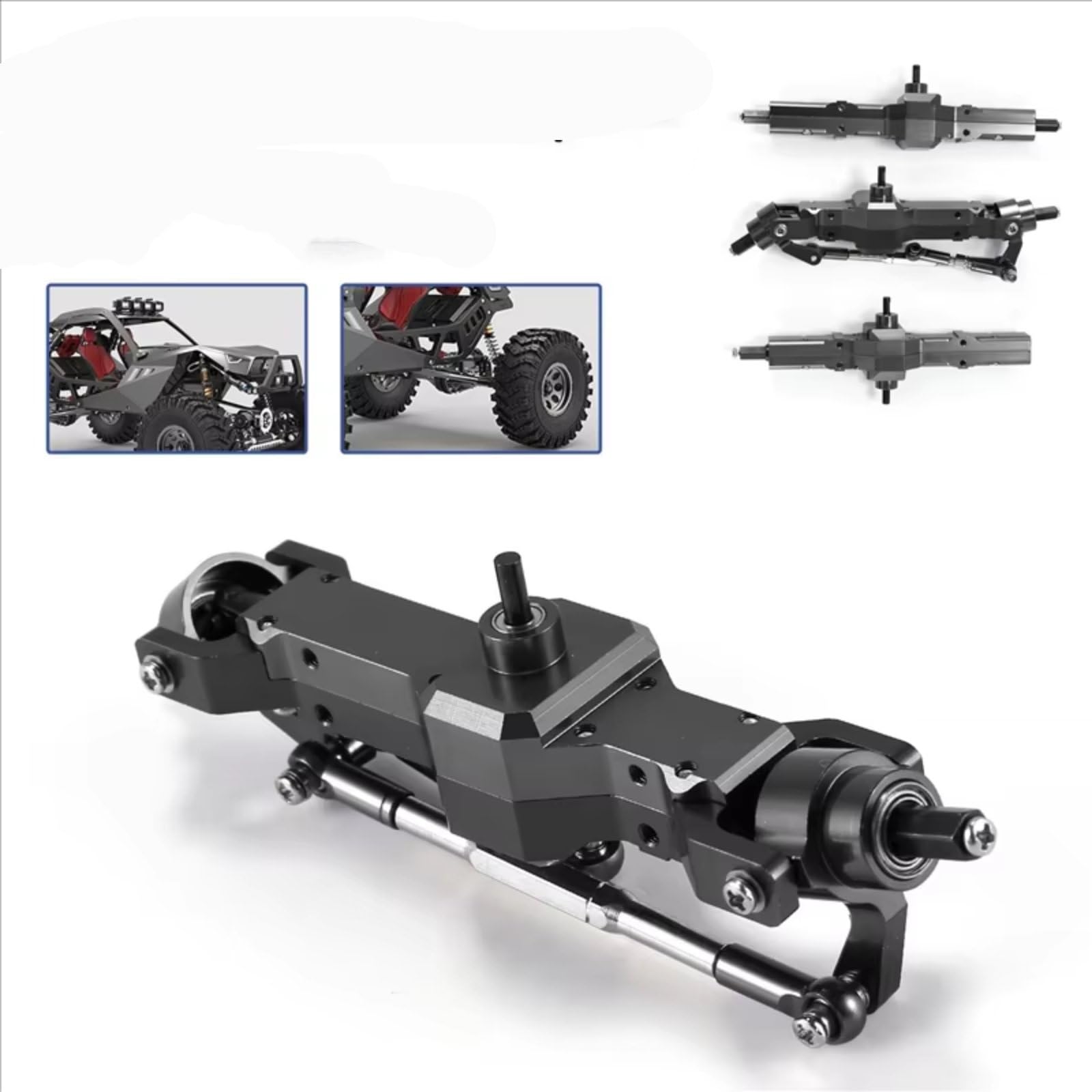 Compatibile Con WPL B16 B36 6WD 1/16 RC Truck Cars Aggiornamenti Parti Accessori Set Di Assali Anteriori E Posteriori In Lega Alluminio Accessori