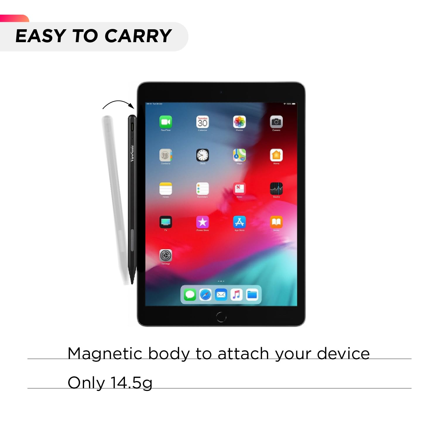 Penna Stilo Attiva MPP2.0 - 4096 Livelli Pressione, Inclinazione 50°, Ricarica USB-C, Magnetica