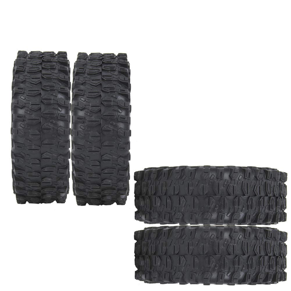 Piasta koła samochodu RC 4 szt. 1,9 cala wysokiej jakości plastikowe gumowe części zamienne do opon do Traxxas Axial gąsienica RC akcesoria samochodowe czerwony niebieski (Niebieski)