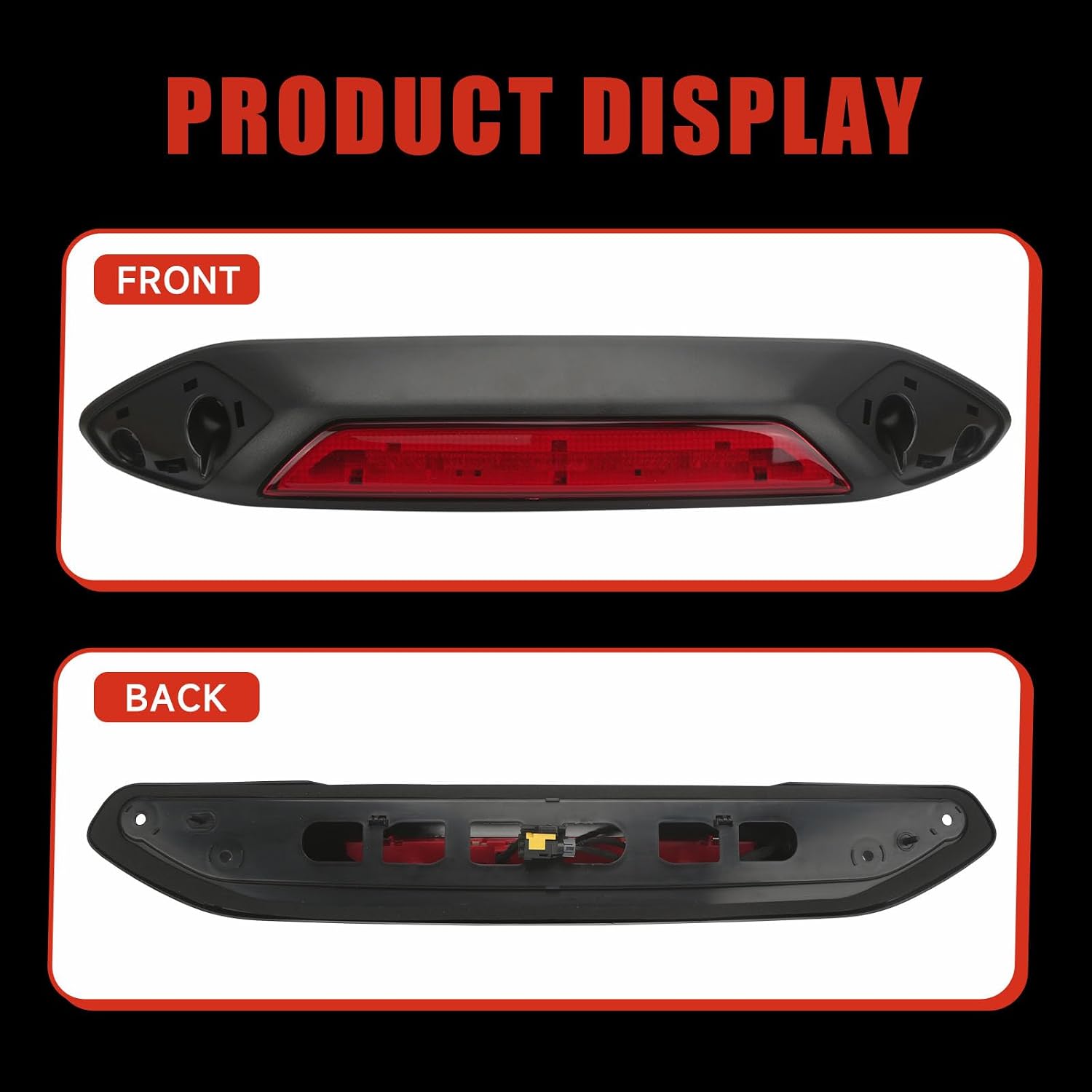 LK4Z13A613D Center High Mount Third Brake Light Compatible with Ford Transit 150 250 350 2020-2025 Replace# LK4Z-13A613-D