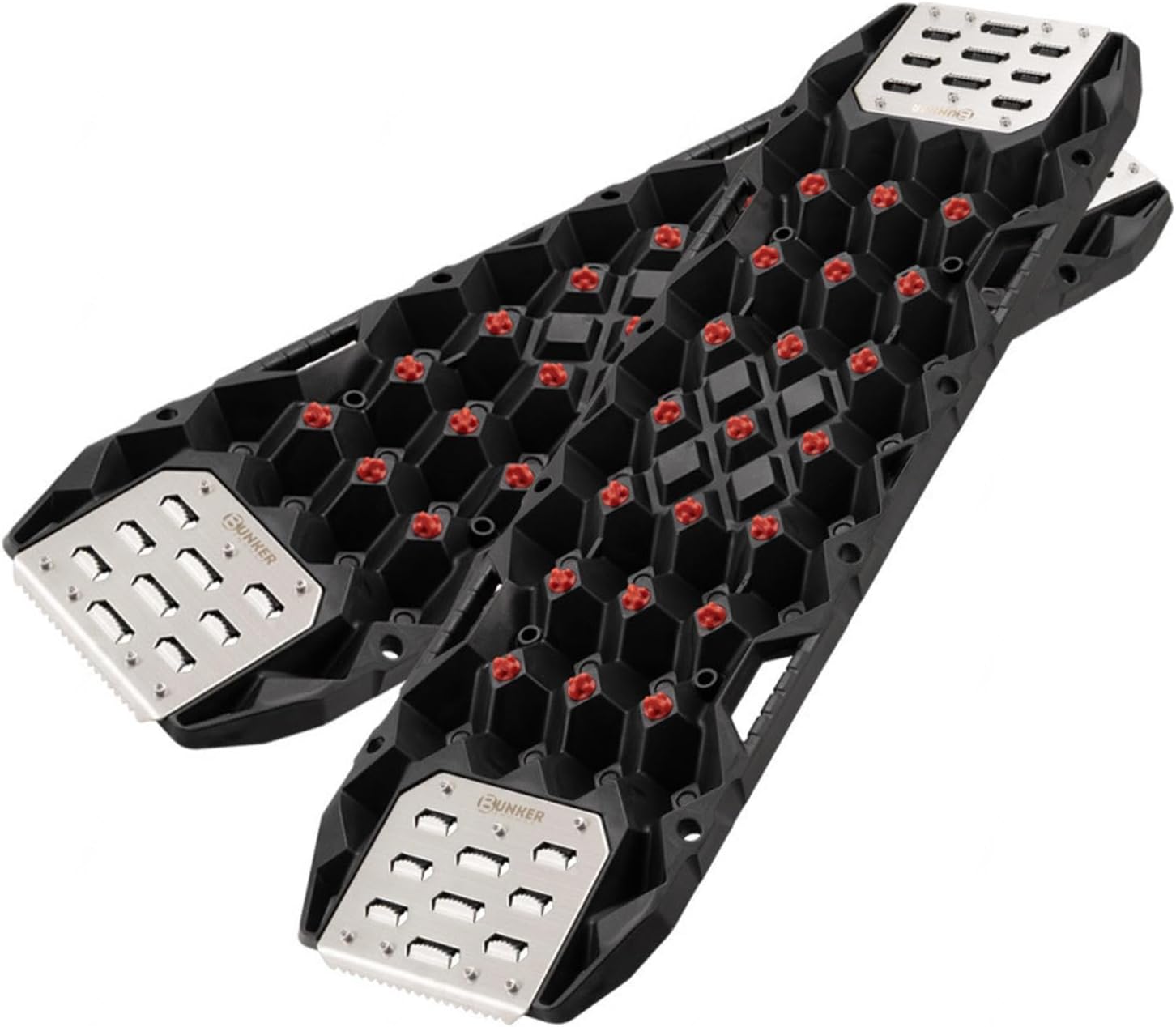 VIDECOR Off-Road Traction Boards, Car Tire Traction Mats, Tire Recovery Track Pad, Tire Grip Vehicle Traction Recovery Tracks, Sand Mud Snow Track,B