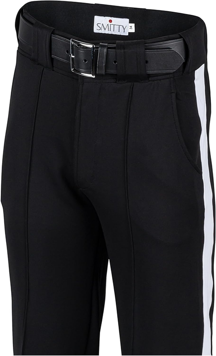 Smitty | FBS-182 | Full-Cut Warm Weather Lightweight Football Officials Pants with 1 1/4" White Stripe | NFHS Approved | Referee's Choice (36)