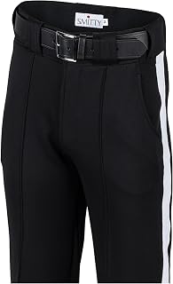 Smitty | FBS-182 | Full-Cut Warm Weather Lightweight Football Officials Pants with 2" White Stripe | NFHS Approved | Referee's Choice (44)