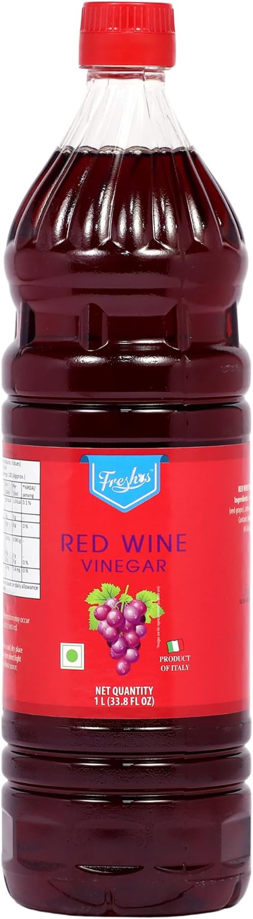 Freshos Red Wine Vinegar, 1 L, White & Red, Medium