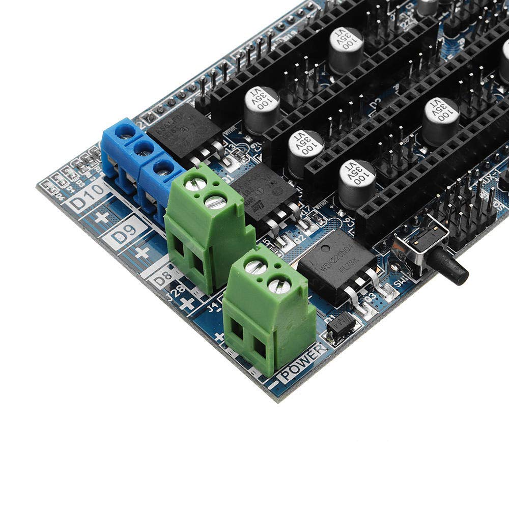 DollaTek Upgrade Ramps1.6 Base On Ramps1.5 Pannello di Controllo a 4 Strati Scheda di espansione Scheda Principale per Parti della Stampante 3D