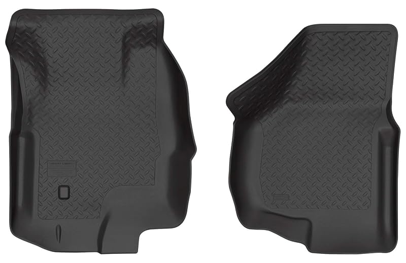 Tapetes dianteiros de borracha Husky Liners Classic Style para Ford Excursion 2000 a 2005, pretos, código 33901, 2 peças