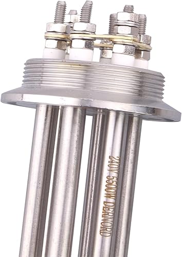 Miniatura 5 de DERNORD 2 pulgadas Tri-Clamp 240V Elemento de calentamiento de agua Inmersión Tipo U Calentador eléctrico de caldera de cerveza (240V 5500W)
