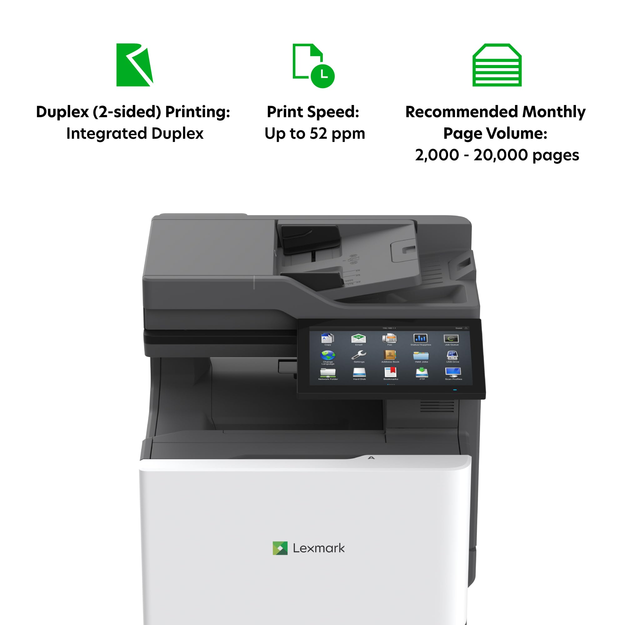 Lexmark CX735adse oferece desempenho, segurança e facilidade de
