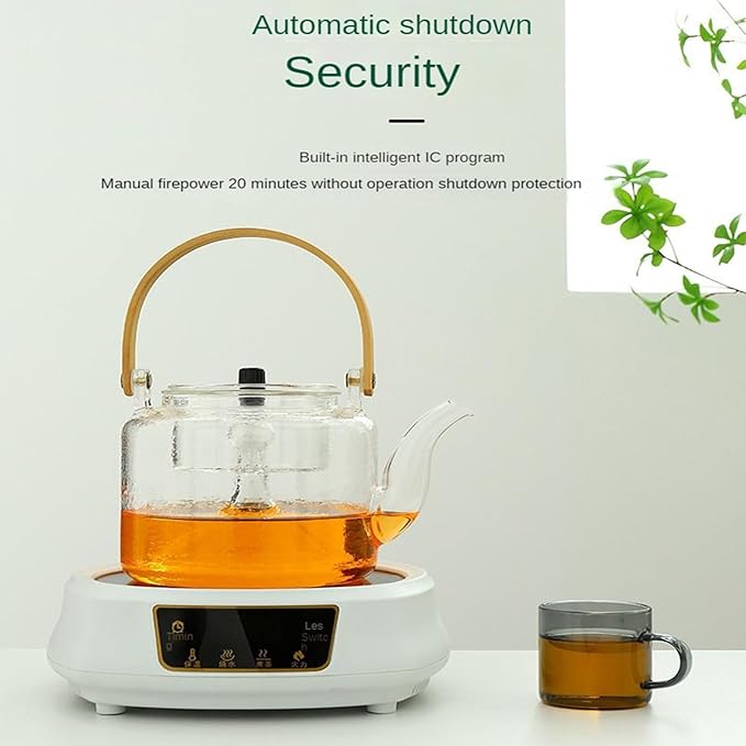 Estufa Vitrocerámica Eléctrica Blanca 800W Portátil miniatura 4