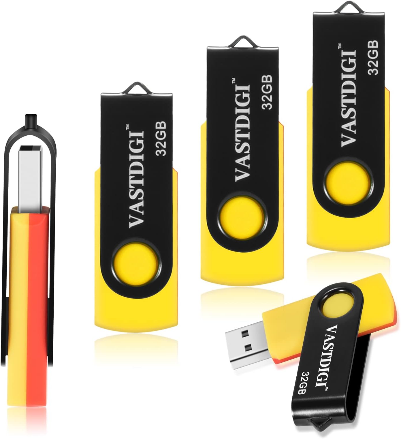 Portable Avec Cordon Lot De 5 Clés USB 16 Go - Multicolores Pivotantes - USB 2.0 - Idéal Pour Stockage De Fichiers Pivotante Multicolore Portable Avec Cordon Lot De 5 Clés USB 16 Go - Multicolores Pivotantes - USB 2.0 - Idéal Pour Stockage De Fichiers Pivotante Multicolore