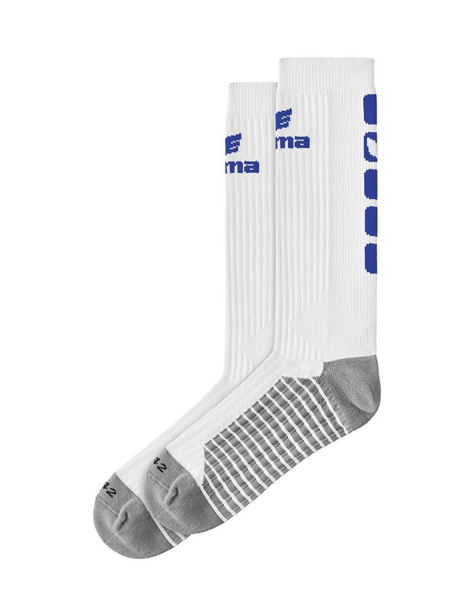 Erima Women Classic 5-C Socks - White/New Royal, Size: 39-42
