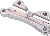 Vista 6 de Abrazadera cromada para manillar de motocicleta de 1 pulgada, abrazadera superior para Harley Electra Glide Road Glide Street Glide Road Glide Road