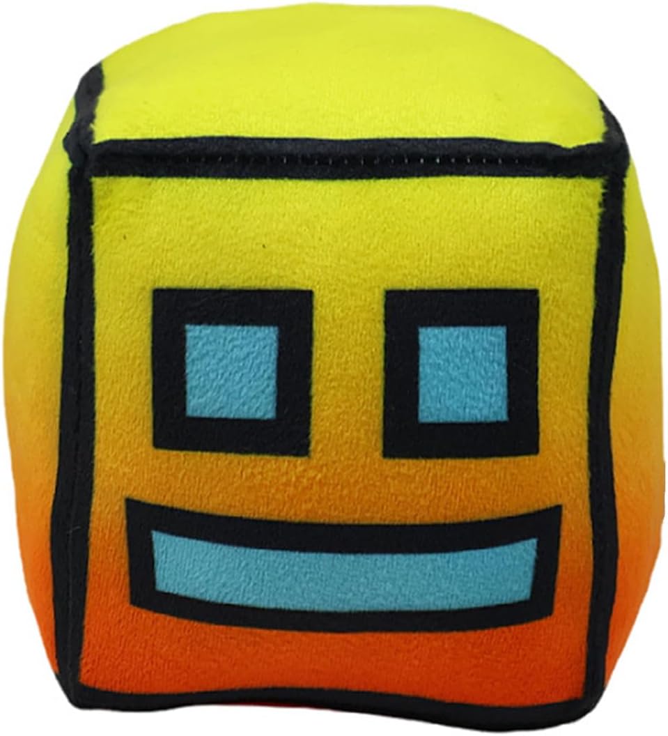 Cute Geometry Plush Toy, Cube Volume Game Stuffed Birthday Gift for Fans Kids (4 Pcs)