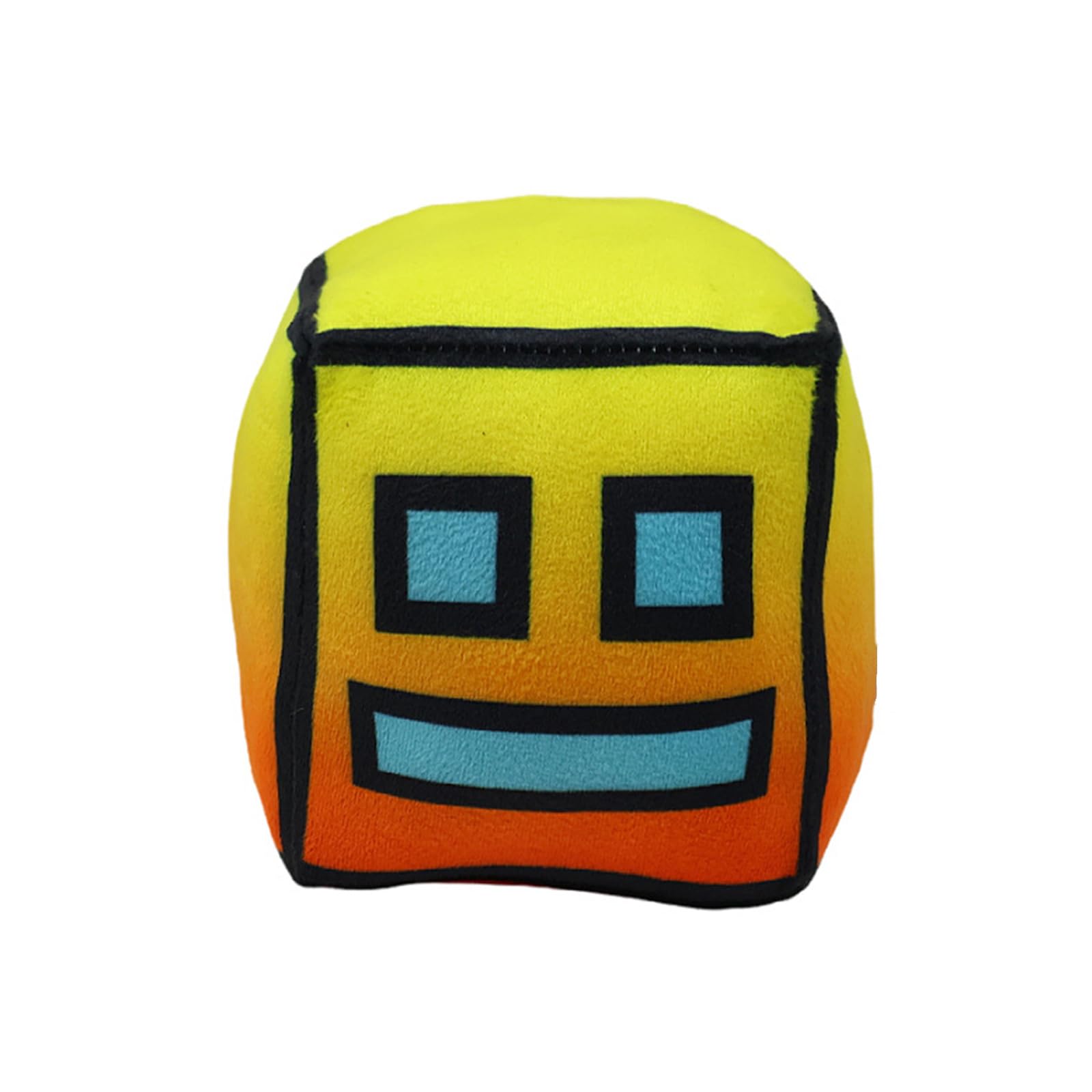 CYSNATU Cute Geometry Plush Toy, Cube Volume Game Stuffed Birthday Gift for Fans Kids (Yellow)