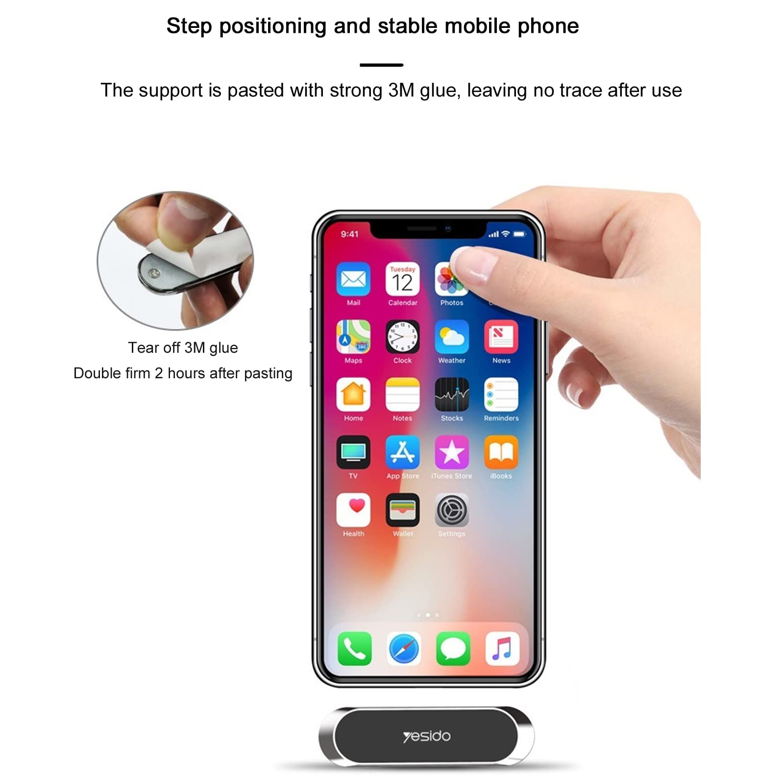 Support Téléphone Magnétique Pour Voiture - Universel - Marque Uslion - Neuf