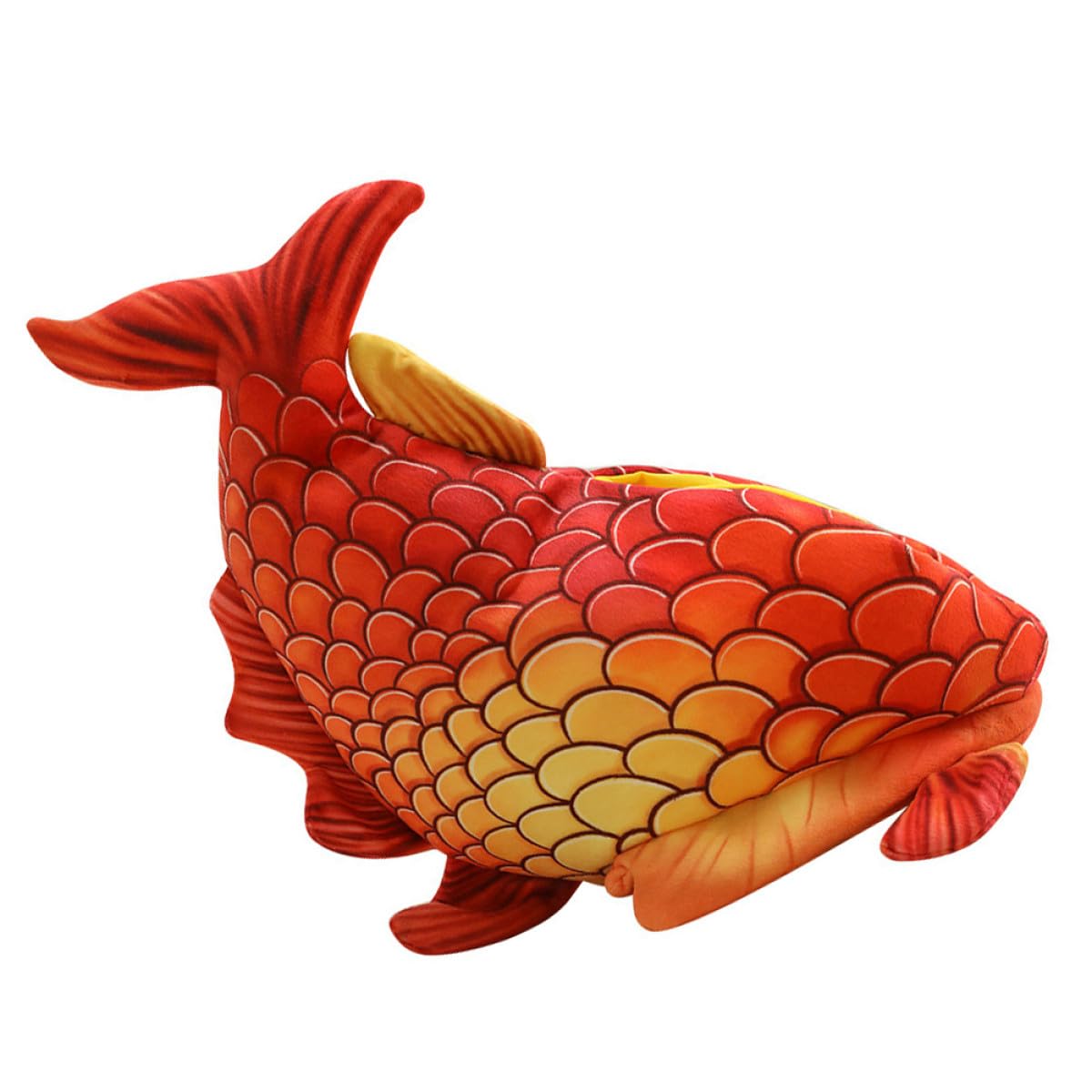 ULTECHNOVO Sombrero de Halloween Forma de Pez Rojo, Gorra Divertida de Tela Cómoda para Disfraz y Juegos de Rol en Fiestas y Eventos de Halloween