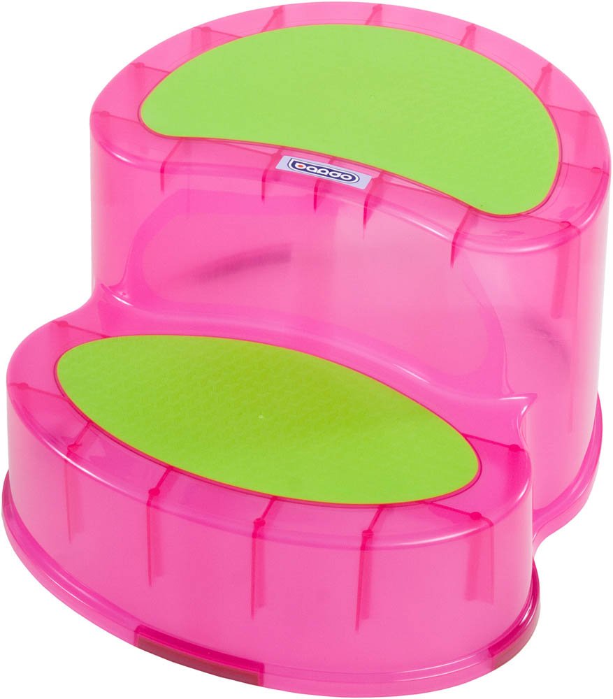 Bieco 15-001007- Großes Baby Starter Set, 9-teilig - Badewanne mit Badesitz, Töpfchen, Tritt, Lätzchen (Pink)