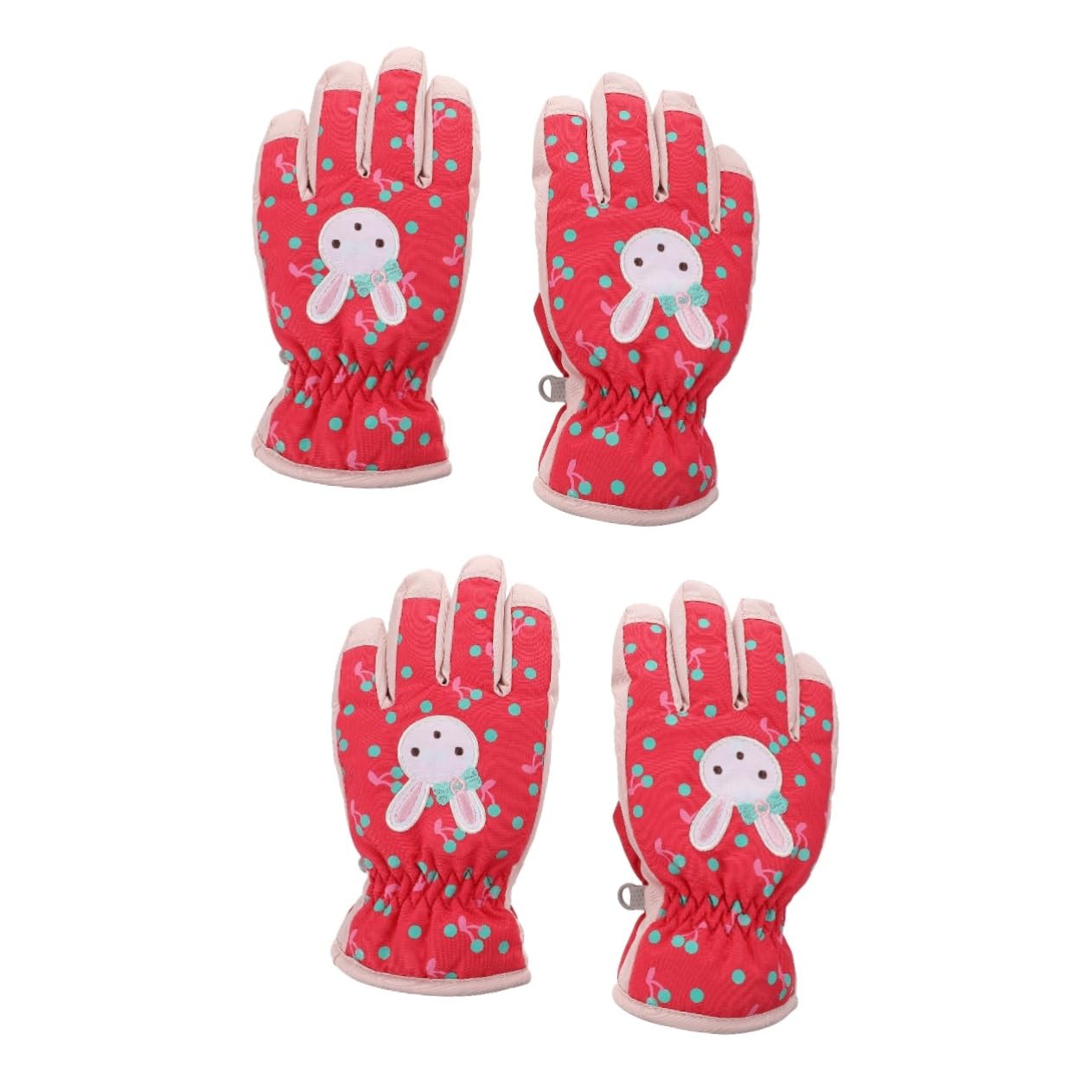 ABOOFAN 2paare Mädchen Ski-Handschuhe Winddichte Und wasserdichte Winterhandschuhe Für Junge Mädchen Mit Anti-rutsch-Funktion Warm Und Bequem Für Outdoor-aktivitäten Im Schnee