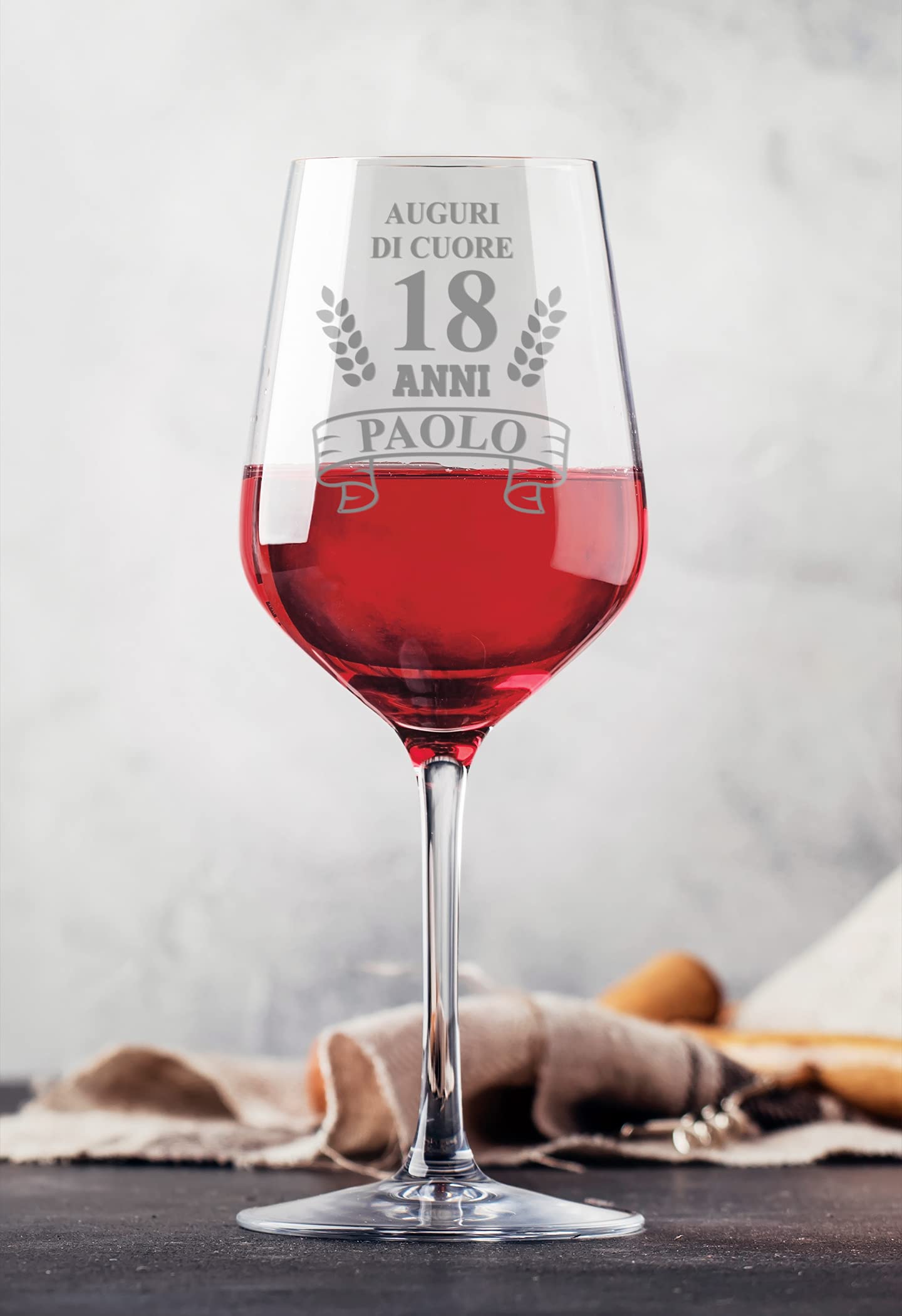 Calice Da Birra Weiss Per 18° Compleanno Con Incisione "Auguri Di Cuore" - Bicchiere In Vetro 0,5L Regalo Originale Per Ragazzo E Ragazza - 3