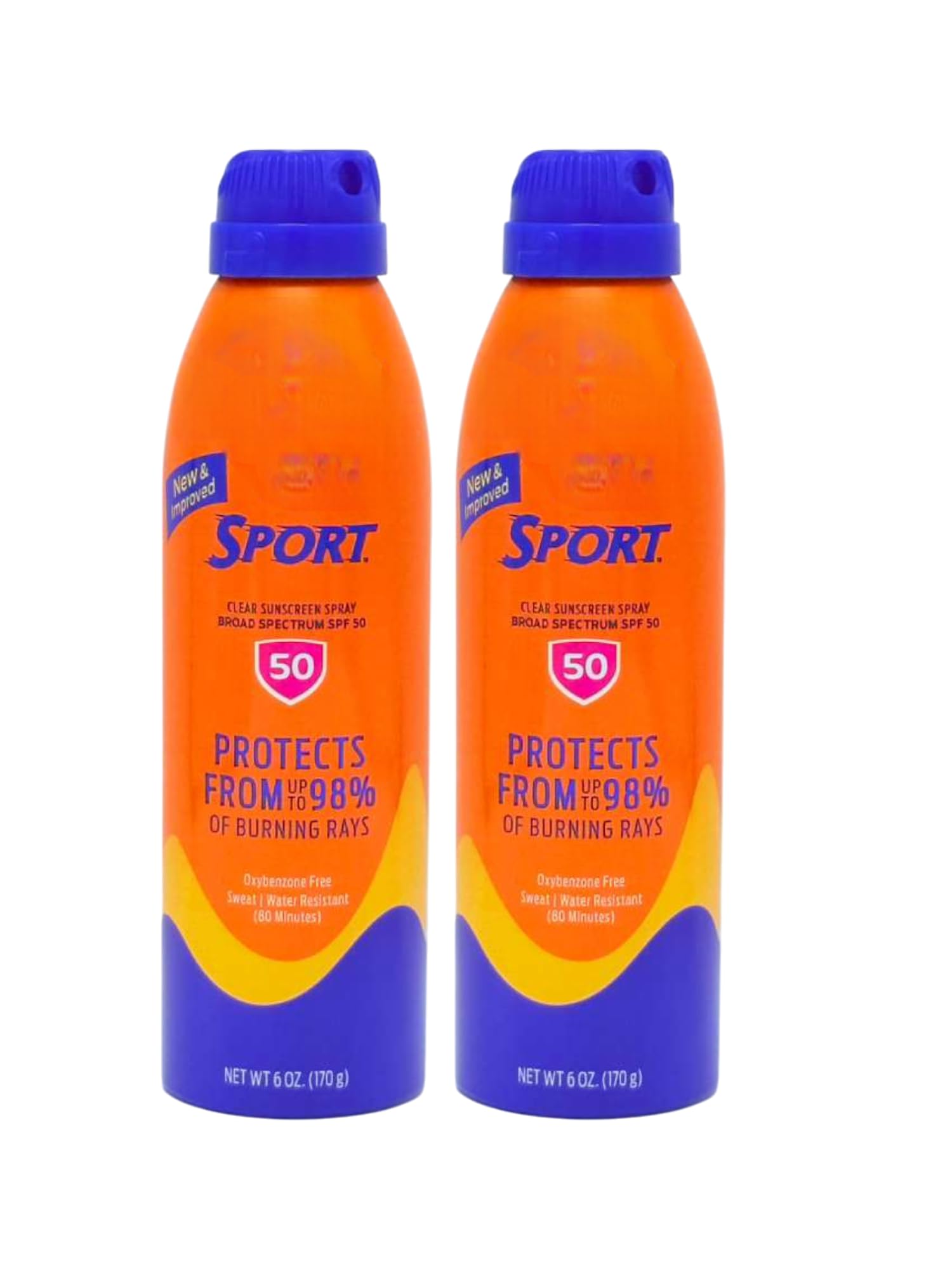 Sport Ultra Spray Sunscreen SPF 50 B B 6 oz - Pack of 2 - Broad Spectrum UVA
