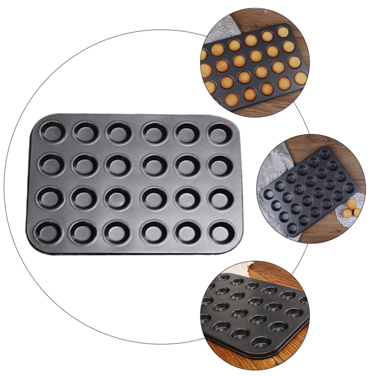 SHOWERORO 2stücke Antihaft-muffin-backformen Wiederverwendbare Puddingformen Für Kuchen Backformen Für Muffins Geeignet Für Traditionelle Öfen Leicht Zu Reinigen