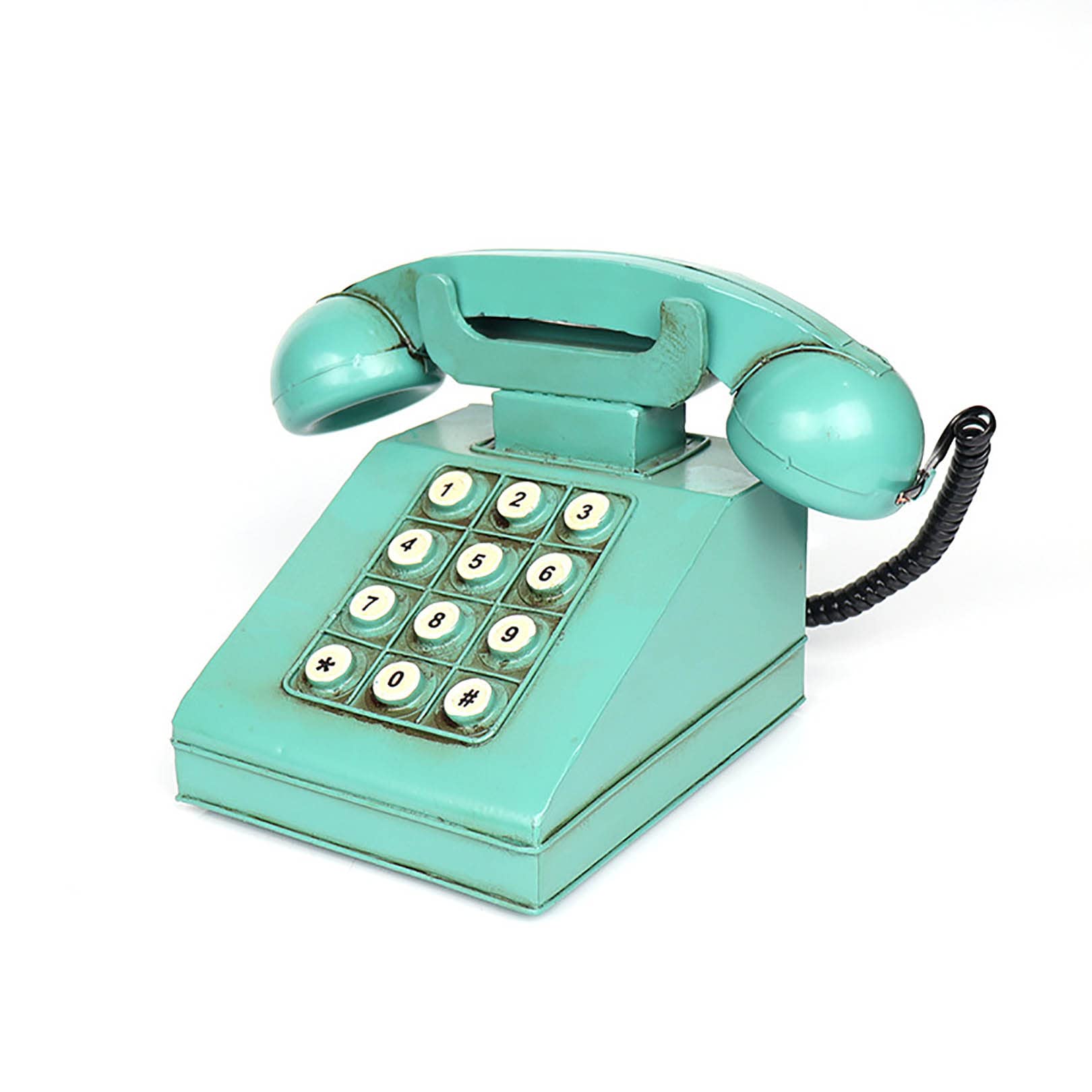 Téléphone antique noir pour décoration haut de gamme vintage de salon
