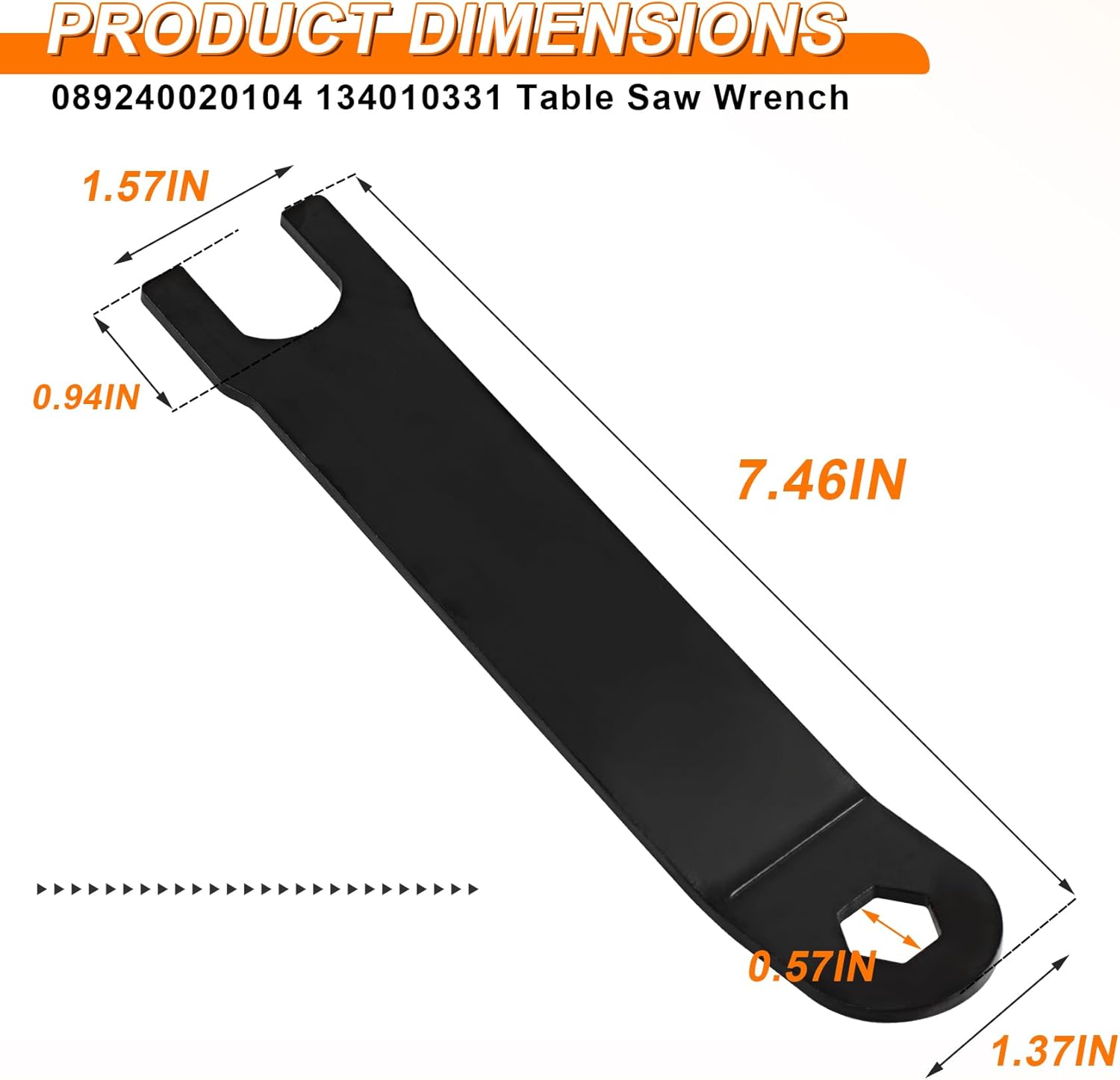 089240020104 0134010331 table saw Wrench fits for Ryobi BTS21、BTS21、BTS16、BTS211、RTS31,for Ridgid R4513 R4514 R4516 R45171 R45171NS R45171T, ridgid table saw wrench