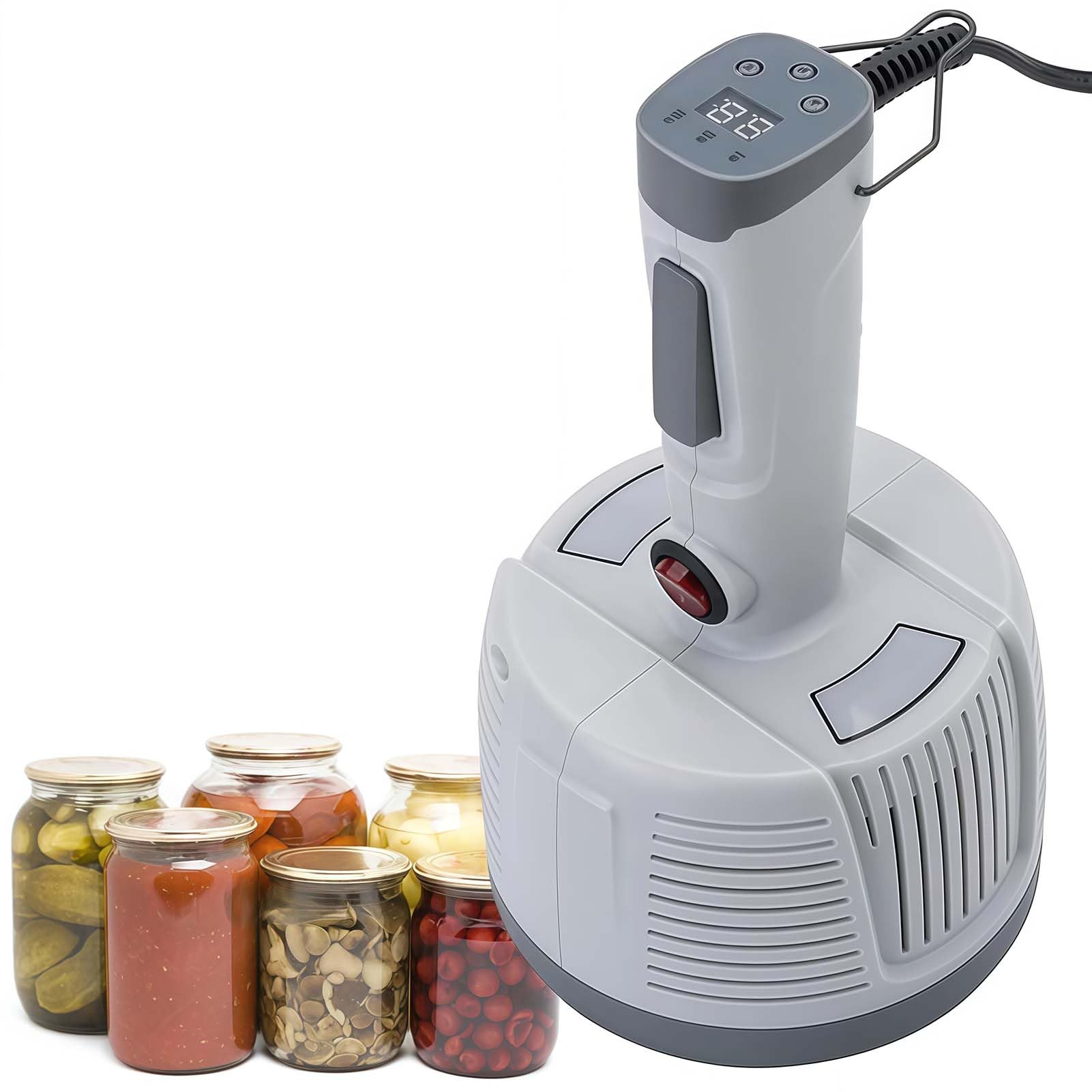 Sellador térmico de mano, máquina de sellado por inducción electromagnética para botellas de plástico y vidrio, potencia y tiempo ajustables, diámetro de sellado de 20 a 100 mm