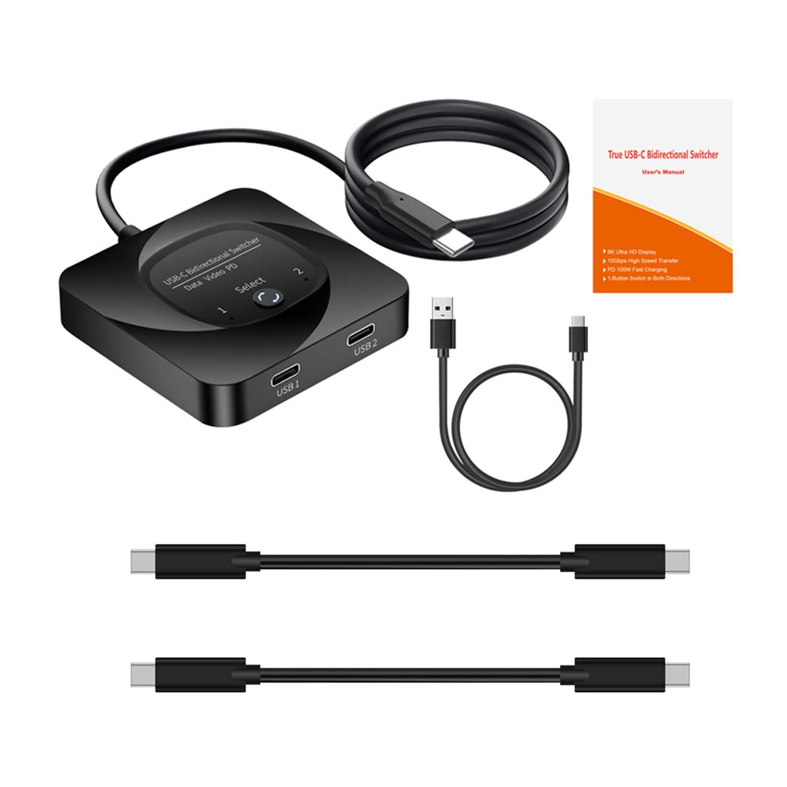 Switcher bidirezionale USB-C con trasmissione dati efficiente e
